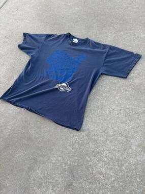 🔥 Vintage Adidas Milwaukee Brewers Big Logo Tee Navy XL MLB